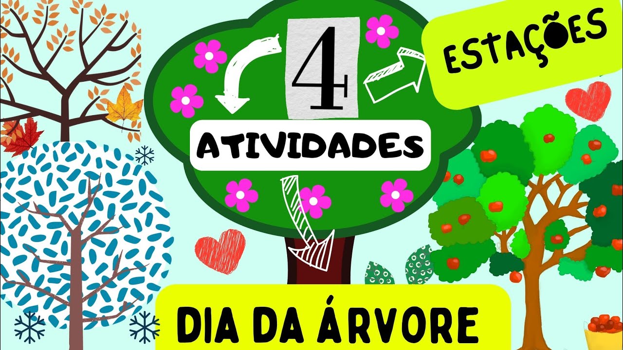 🔴DIA DA ÁRVORE: Atividades|21 DE SETEMBRO| Árvore das 4 Estações |Educação Infantil🌳