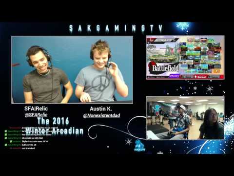 Winter 2016 Smash 4 Arcadian Winners Finals - Junior Z (Roy) vs Skylar (Mr. Game & Watch)