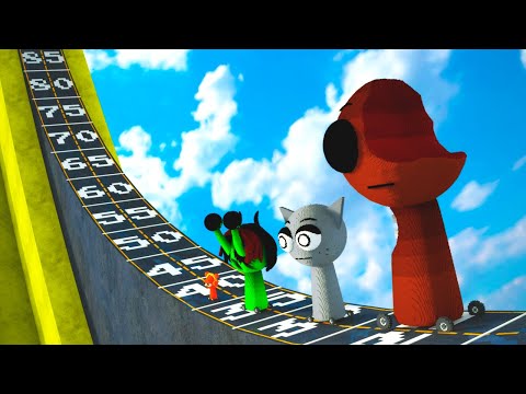 Big & Small SPRUNKI Phase 1-2 vs DANGEROUS SLOPE in Teardown