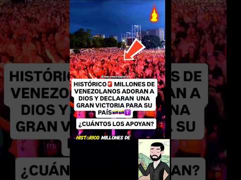 Historic: Millions of Venezuelans worship Jesus. #Christ #Jesus #church #Christians #videosofGod