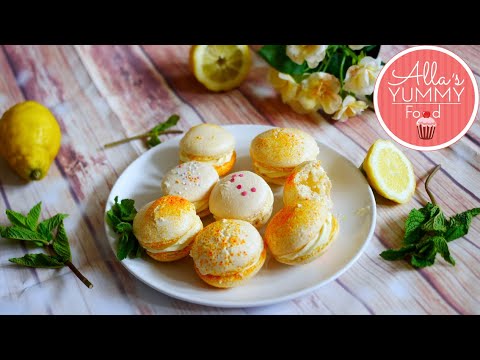 How to make Lemon Curd Macarons | Lemon Macarons Recipe