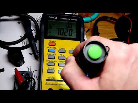 Quick DE 500 LCR meter testing of damaged light dependent resistor LDR component
