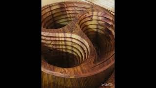 صينية حلاوة العيد من خشب الجوز الطبيعي التراثي