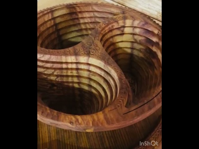 صينية تسفيط من خشب الجوز الطبيعي تراثي  قديم