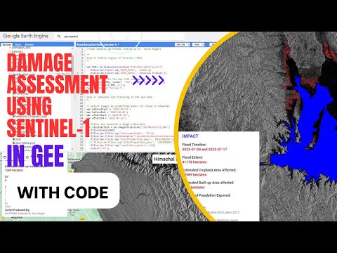 Flood Impact Assessment Using Sentinel-1 | Damage Assessment | GEE | Tutorial