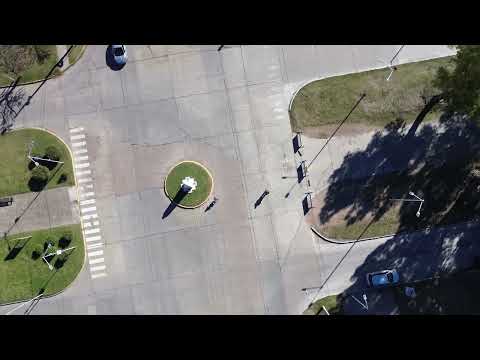 Vuelo al acceso a Coronel Pringles poir Ruta 51