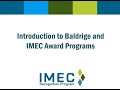 Pre Examiner Training Module 2 Introduction Baldrige And IMEC Awards