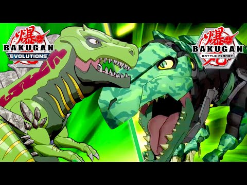 First TROX Battles in Bakugan Evolutions, Battle Planet & Armored Alliance 🦖 Every Bakugan Season