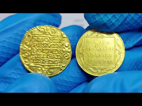 Gold ducats from Genoa, Venice, and the Netherlands