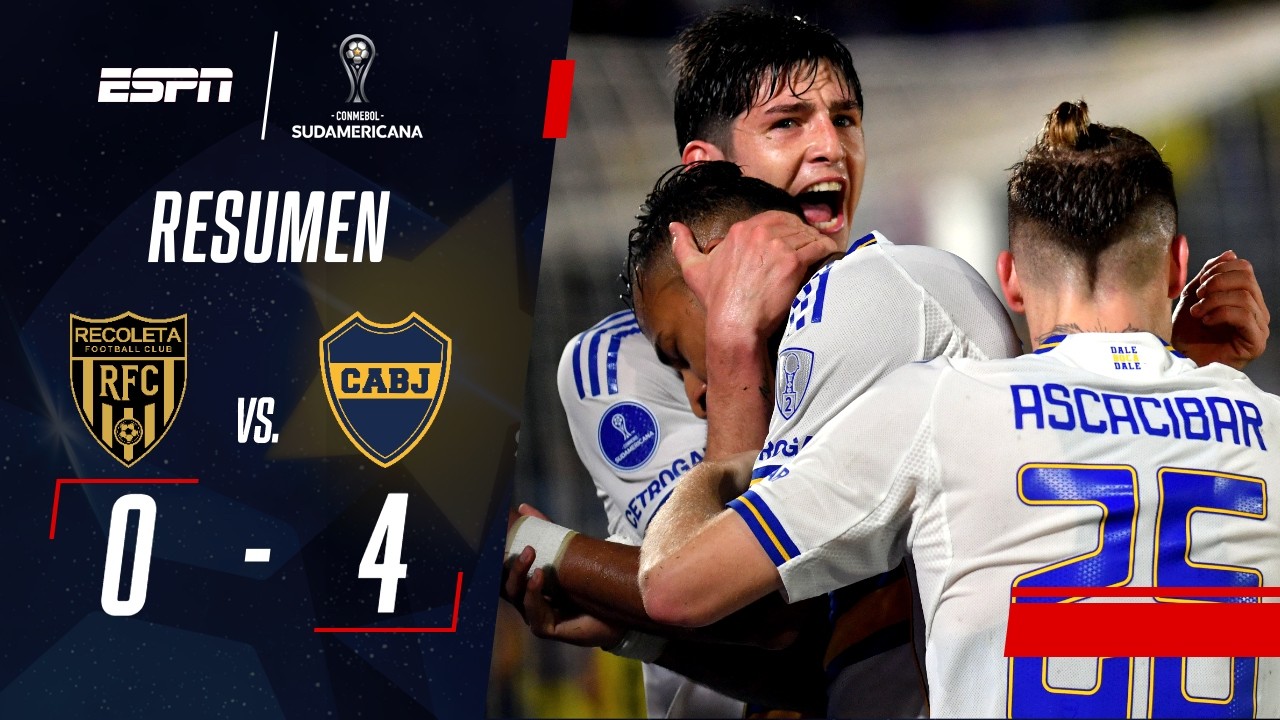 BOCA APLASTÓ A RECOLETA EN PARAGUAY Y CONFIRMÓ SU PASO A CUARTOS | Recoleta 0-4 Boca | RESUMEN