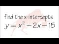 Q8 Find The X Intercepts Of A Parabola