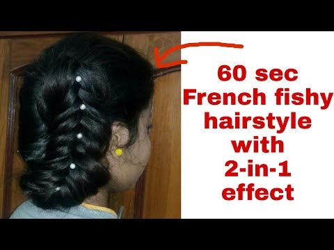 2-in-1 French Fishy hairstyle for young girl || Hairstyle for thin hair | Stylopedia