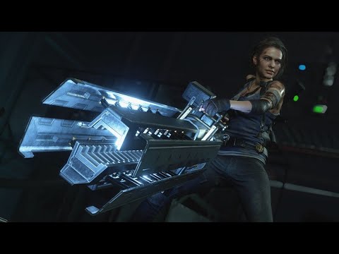 JILLS A BADA** WITH THE RAIL GUN OMG!!! Resident Evil 3 Ending