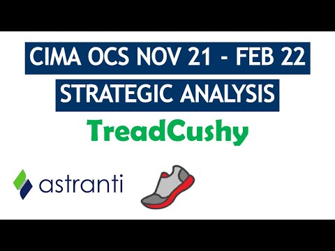 CIMA OCS November 2021/February 2022 Pre-Seen Strategic Analysis - TreadCushy