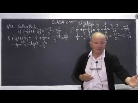 1/2 Lectia 593 - Operatii cu numere rationale sub forma zecimala sau fractii ordinare - Tema Clasa 7