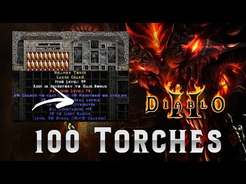 100 Unidentified Hellfire Torches - The Ultimate Diablo 2 RNG video