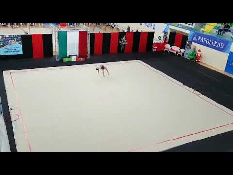 Carlotta Maino 2003 esercizio al cerchio campionato individuale Gold 2019 Nazionale