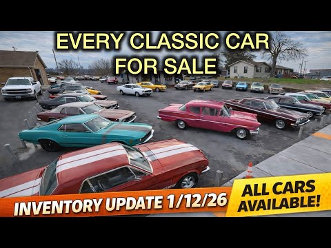 Every Classic Muscle Car for Sale at Maple Motors | Inventory Update 1/12/26 DEALS American Hotrods