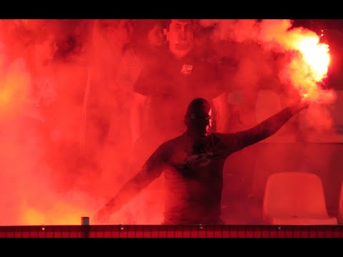 KIBICE: atmosfera na trybunach podczas meczu Kotwica Kołobrzeg - Zawisza Bydgoszcz (21.08.2021)