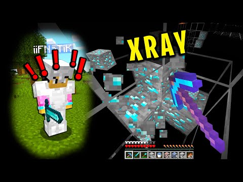 Trolling my minecraft friend with xray