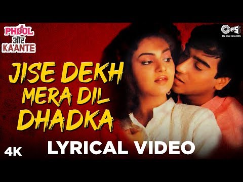 Jise Dekh Mera Dil Dhadka Lyrical - Phool Aur Kaante | Ajay Devgn, Madhoo | Kumar Sanu
