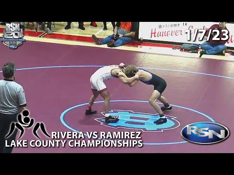 Wrestling: 126 Lake County Championships Guillermo Rivera vs Alejandro Ramirez 1-7-23