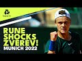 Superb Holger Rune Gets First Top-5 Win vs Zverev in Munich!
