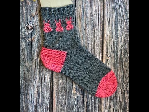 Bunny Socks in Colorwork