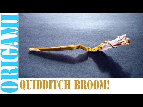 How to make the broom for your crochet Harry Potter Project! 
