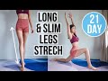 15 MIN STRETCH FOR SLIM & LONG LEGS | 21-Day Lower Body Transform Program