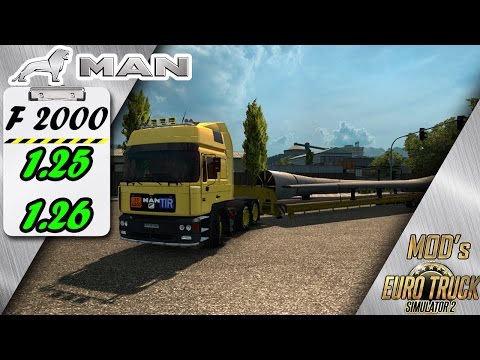 MAN F2000 & OVERSIZE TRAILERS for [1.25-1.26] Free download ETS2 (Euro Truck Simulator 2)