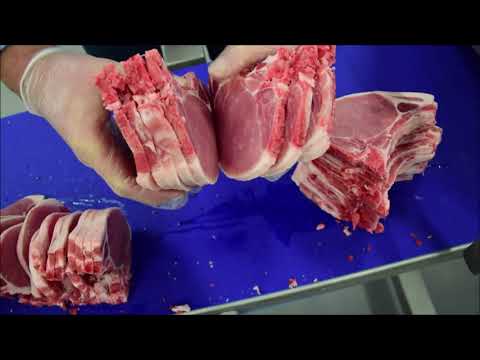 MHS Model ICC28 Horizontal Meat Slicer and Portion Control Machine