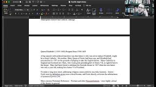 Twelfth Night Introduction (Contextualized Reading)