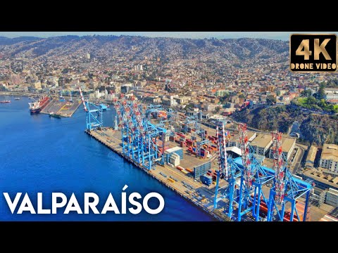 Valparaíso, Chile 4k Drone