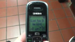 Quick way to turn off silent mode on a uniden phone