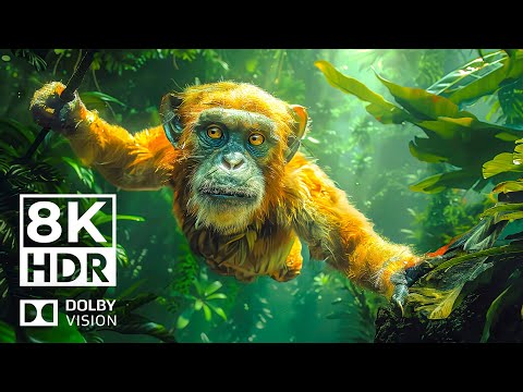 MYSTERIOUS WILD WORLD 8K HDR | with Cinematic Sound (colorful animal beauty)