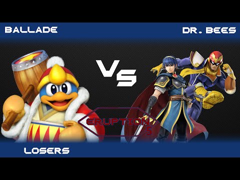 Eruption 5 Smash 4 - Ballade(DDD) vs Dr. Bees?(Marth/Capt Falcon) - Losers
