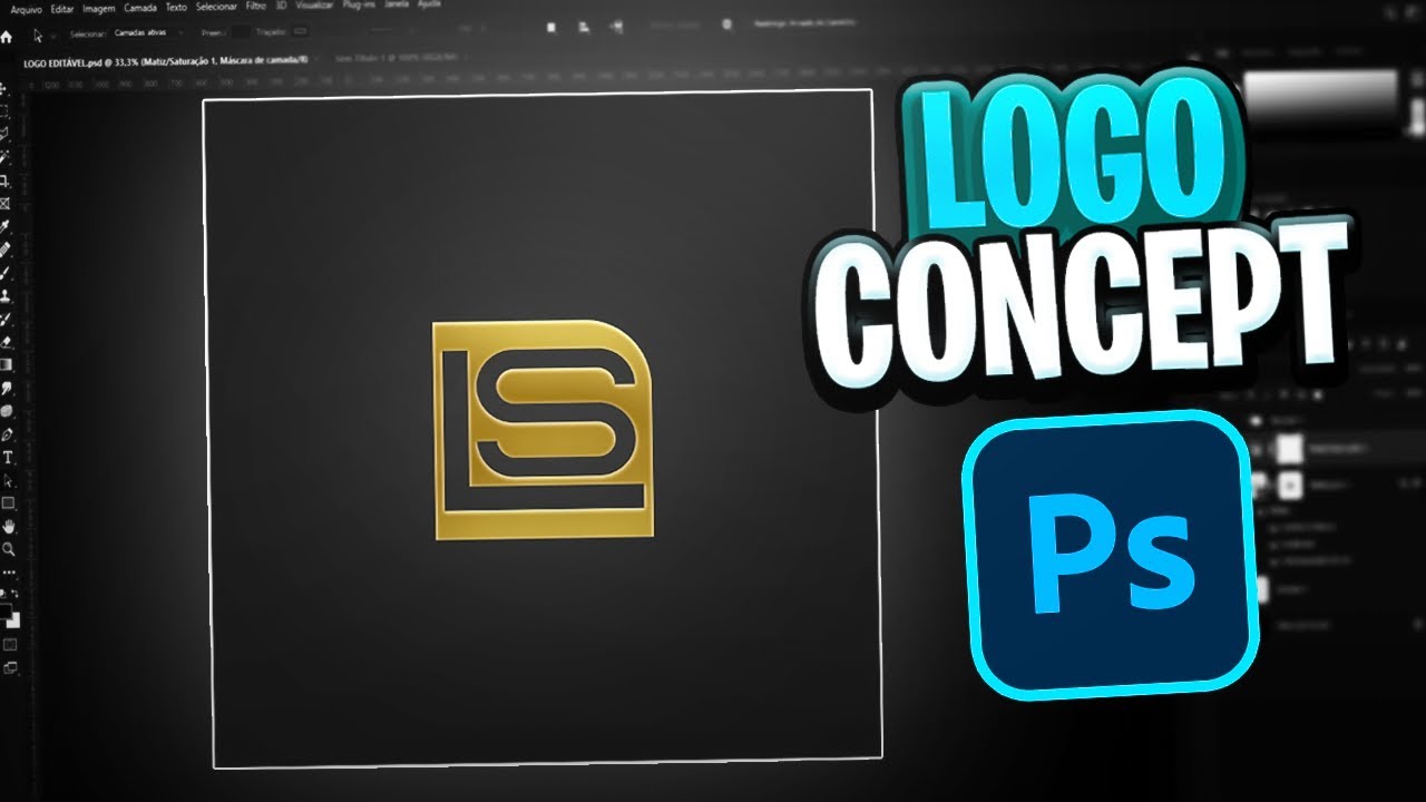 COMO FAZER LOGO / PERFIL CONCEPT ÉPICO - PHOTOSHOP