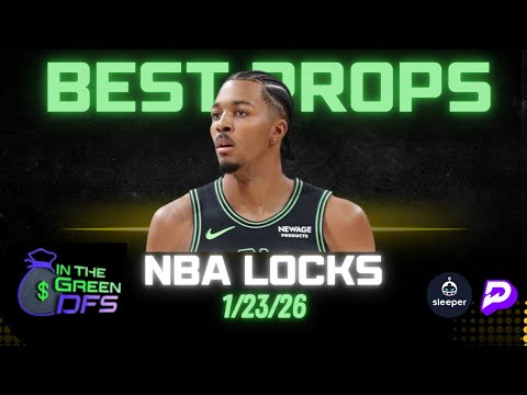 BEST NBA PROPS TODAY | BEST 5 BETS | FRIDAY 1/23/26 | BONUS BET 🔥