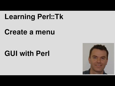 Perl tk - create a menu