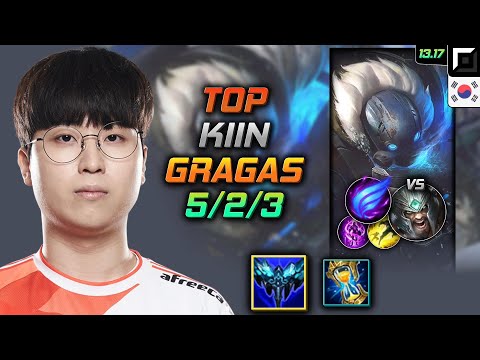 Gragas Top Build Kiin Everfrost Phase Rush - LOL KR Master Patch 13.17