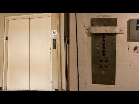 Vintage Montgomery Black Button Traction elevator @ Undisclosed Location - Sacramento, CA.