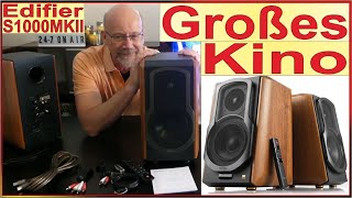 Edifier S1000MKII Aktiv Lautsprecher mit 120 Watt & aptX HD Sound - Audiophile Regalboxen im Test