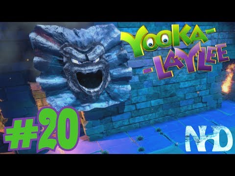 Let's Play Yooka-Laylee (pt20) Glitterglaze Glacier - Brrreeze Blok (boss)