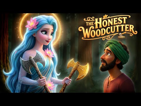 The Honest Woodcutter and the Three Axes 🌳🪓 | English Moral Stories | Bedtime Stories