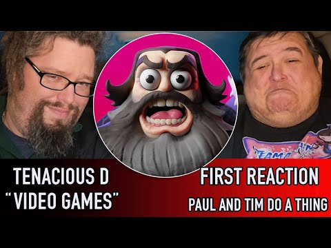 Jack Black In 8 Bit! Tenacious D "Video Games" (First Reaction) - Paul And Tim Do A Thing