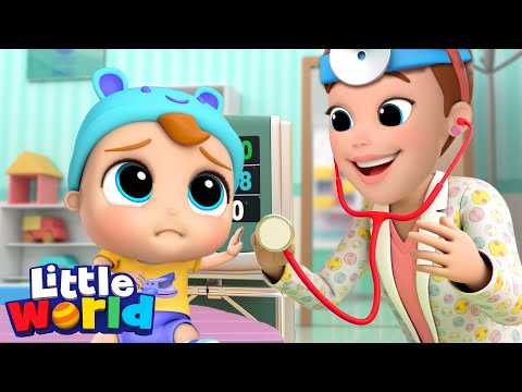 Be Brave Baby John |  Doctor Checkup | Kids Songs and Nursery Rhymes by Little World
