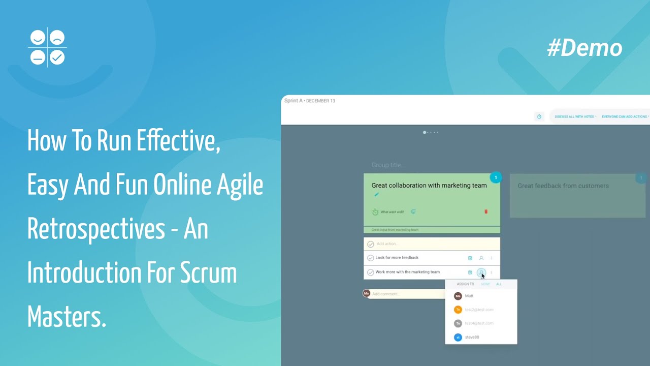 How To Run Effective, Easy And Fun Online Agile Retrospectives - An Introduction For Scrum Masters.