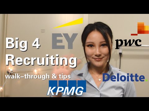 Big 4 Accounting Firms Recruiting for Undergraduates | experience, tips and advice