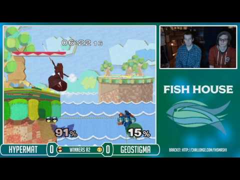 Fish House 1 SSBM - Hypermat (C. Falcon) Vs. Geostigma (Peach) Winners Round 2